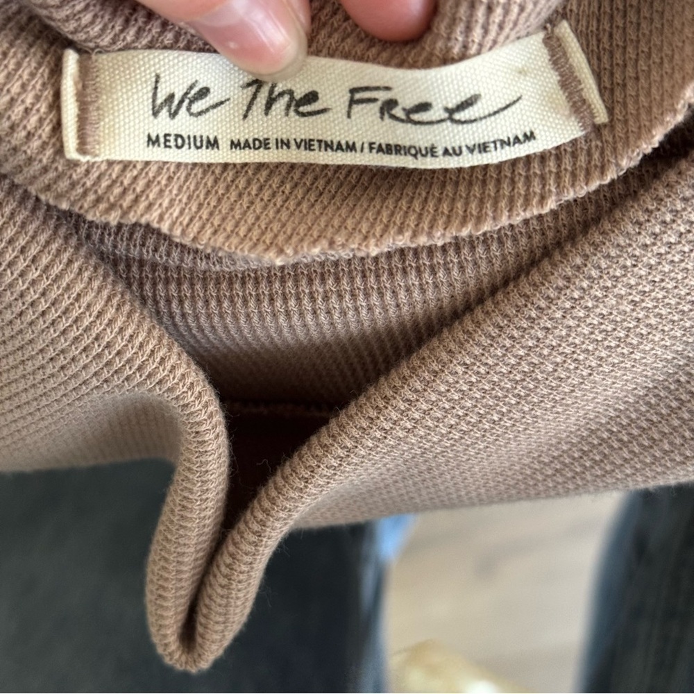 FREE PEOPLE Fuji Long Sleeve Waffle Knit Thermal Top - Picture 7 of 7